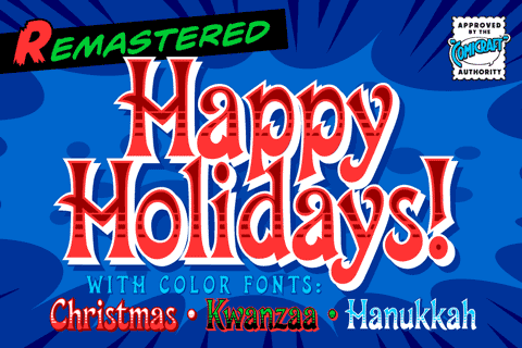 Happy Holidays font