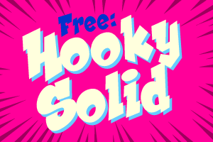 Hooky Solid Free font