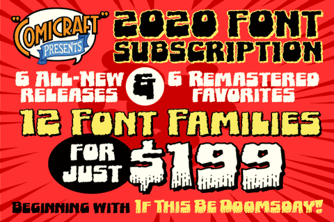One Year ALL-NEW Font Subscription