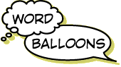 Word and Thought Balloons font