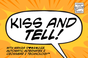 Kiss And Tell font