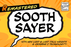 Soothsayer font