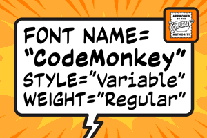 Code Monkey Variable font