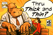 Thru Thick and Thin font