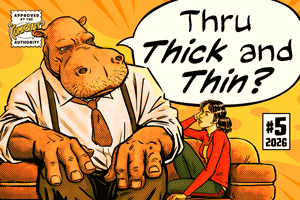 Thru Thick and Thin font