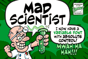 Mad Scientist font