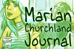 Marian Churchland Journal font