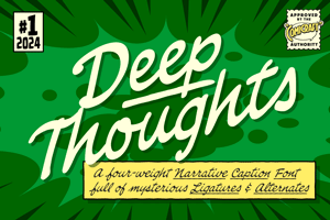 Deep Thoughts font