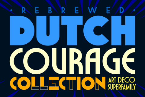 photo of Dutch Courage Collection font