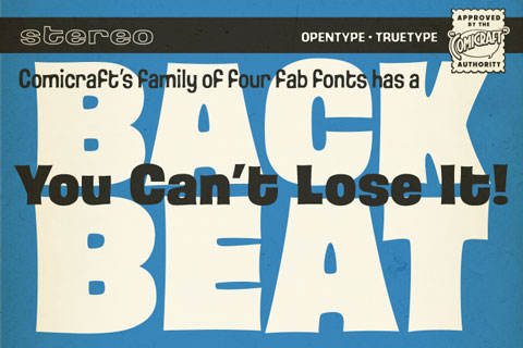 Back Beat font