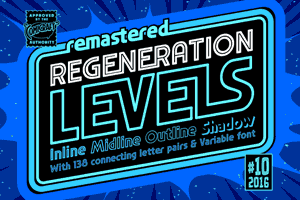 Regeneration Levels font