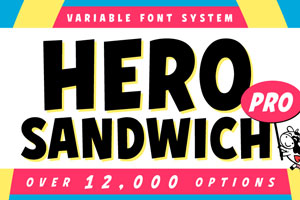 Hero Sandwich Pro font