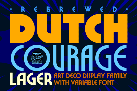 Dutch Courage Lager font