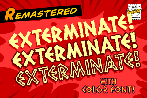 Exterminate font