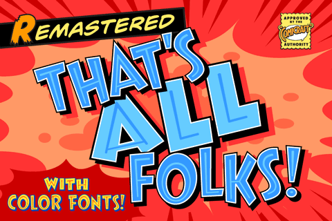 Thats All Folks font