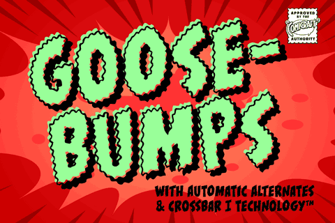 Goosebumps font