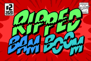 Ripped Bam Boom font