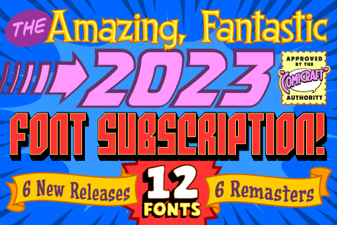 One Year Font Subscription for 2023