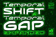 Temporal Shift/Gap Expanded Intl font
